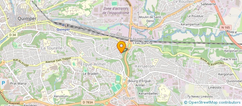 localisation de l'entreprise SARL MOD à QUIMPER