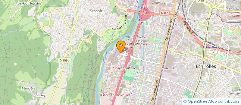 localisation de l'entreprise SARL MOD'EV 38 à ECHIROLLES