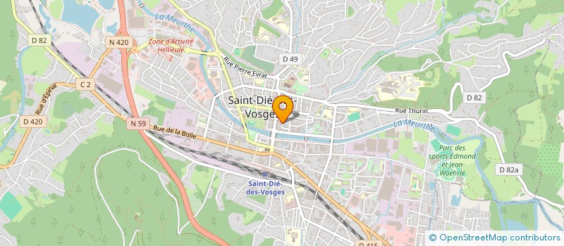 localisation de l'entreprise SARL MODE'CO  SAINT-DIE-DES-VOSGES