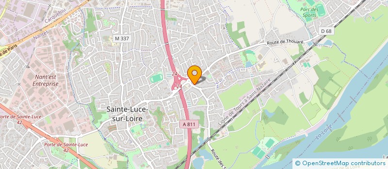localisation de l'entreprise SARL MODE POUR ELLES à SAINTE-LUCE-SUR-LOIRE