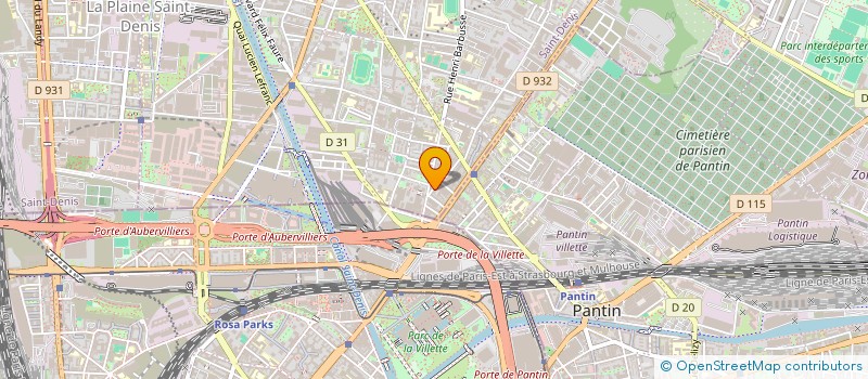 localisation de l'entreprise SARL MODER'N DECO  AUBERVILLIERS