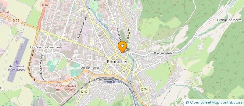 localisation de l'entreprise SARL MODEREL DECAMAT PONTARLIER à PONTARLIER