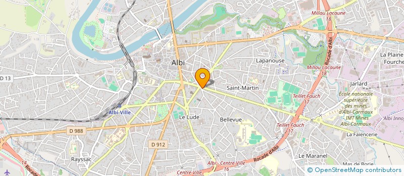localisation de l'entreprise SARL MODERNE PUJOL à ALBI