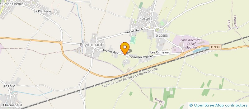 localisation de l'entreprise SARL MOINGS  CIRE-D'AUNIS