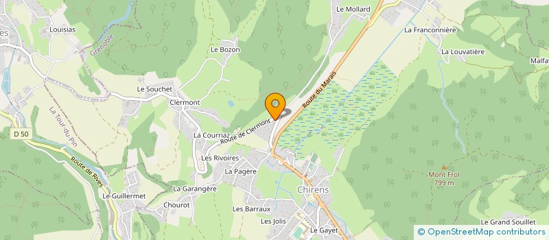 localisation de l'entreprise SARL MOIRAND FRERES à CHIRENS