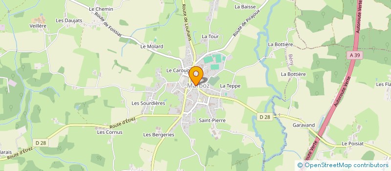 localisation de l'entreprise SARL MOIRAUD-NEVEU  MARBOZ