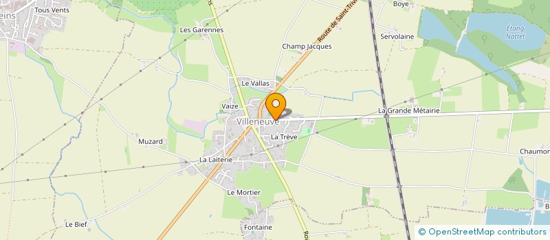 localisation de l'entreprise SARL MOIROUX SEVE à VILLENEUVE