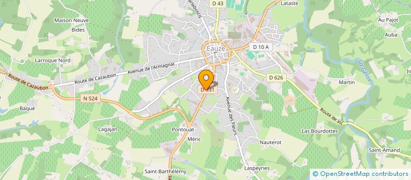 localisation de l'entreprise SARL MOISES MACONNERIE  EAUZE