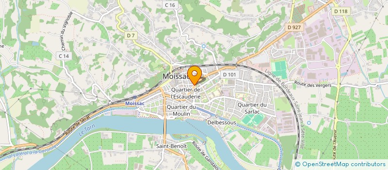 localisation de l'entreprise SARL MOISSAC FLEURS  MOISSAC