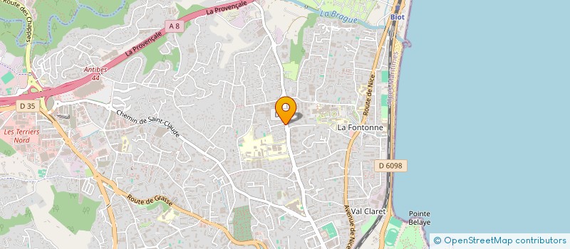 localisation de l'entreprise SARL MOKRANE à ANTIBES