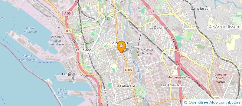 localisation de l'entreprise SARL MOLINIER PUGLIESE à MARSEILLE
