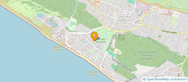 localisation de l'entreprise SARL MOLLE NICOLAS  SAINT-JEAN-DE-MONTS