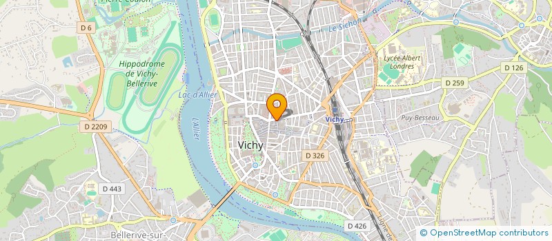 localisation de l'entreprise SARL MOLYNE à VICHY