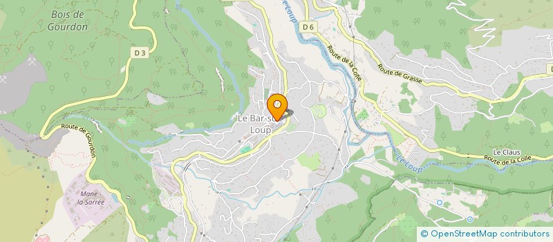 localisation de l'entreprise SARL MONA-BAT  LE BAR-SUR-LOUP