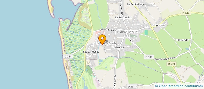 localisation de l'entreprise SARL MONBRUN à BLAINVILLE-SUR-MER