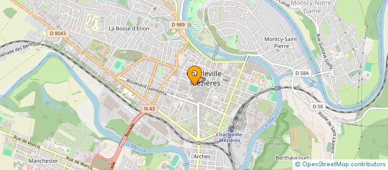 localisation de l'entreprise SARL MONCUY PRUD'HOMME  CHARLEVILLE-MEZIERES