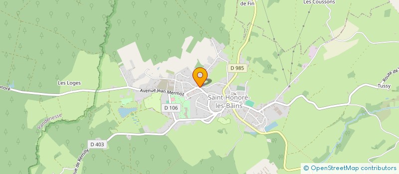 localisation de l'entreprise SARL MONDAMERT à SAINT-HONORE-LES-BAINS