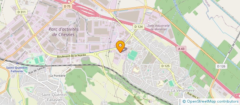 localisation de l'entreprise SARL MONDIAL CLUB 98  SAINT-QUENTIN-FALLAVIER