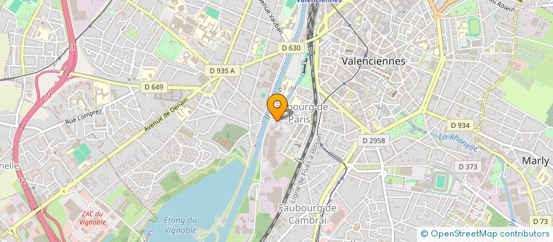 localisation de l'entreprise SARL MONDIAL IMPORT EXPORT  VALENCIENNES