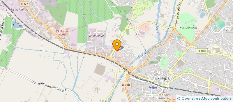 localisation de l'entreprise SARL MONDIAL SHOP à FREJUS