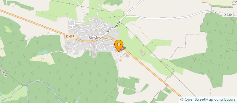 localisation de l'entreprise SARL MONGIN ET ASSOCIES à BIESLES