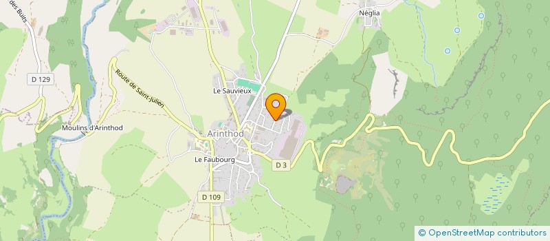 localisation de l'entreprise SARL MONIPLAST à ARINTHOD