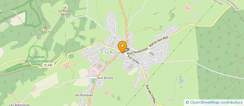 localisation de l'entreprise SARL MONNEREAU  LE RUSSEY