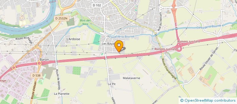 localisation de l'entreprise SARL MONNET TRANSPORTS à BOURG-DE-PEAGE