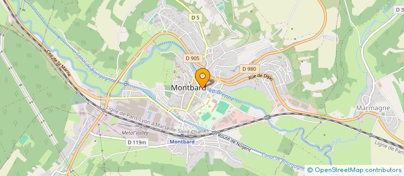 localisation de l'entreprise SARL MONNOT à MONTBARD