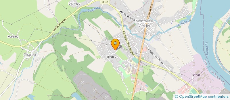 localisation de l'entreprise SARL MONSIEUR CAKE  MONTALIEU-VERCIEU