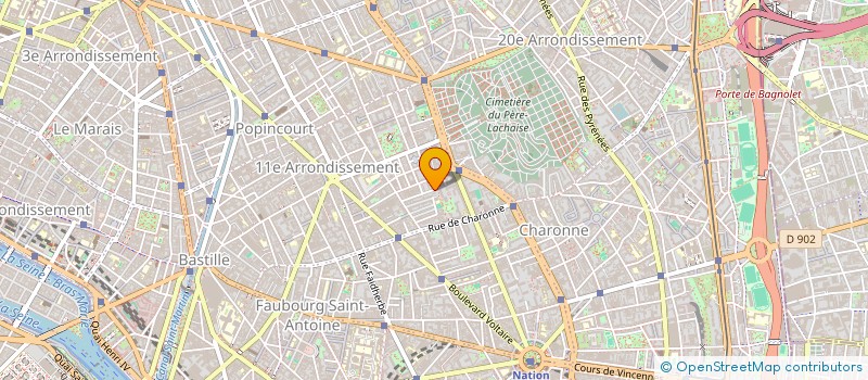 localisation de l'entreprise SARL MONSIEUR JEROME PRODUCTION  PARIS