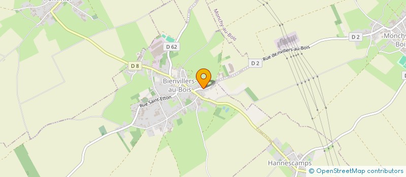 localisation de l'entreprise SARL MONTAGE CHARPENTE & MAINTENANCE  BIENVILLERS-AU-BOIS