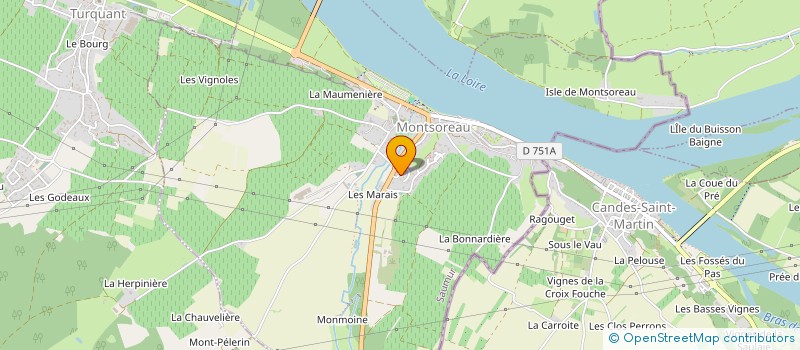 localisation de l'entreprise SARL MONTAGE LOIRE à MONTSOREAU
