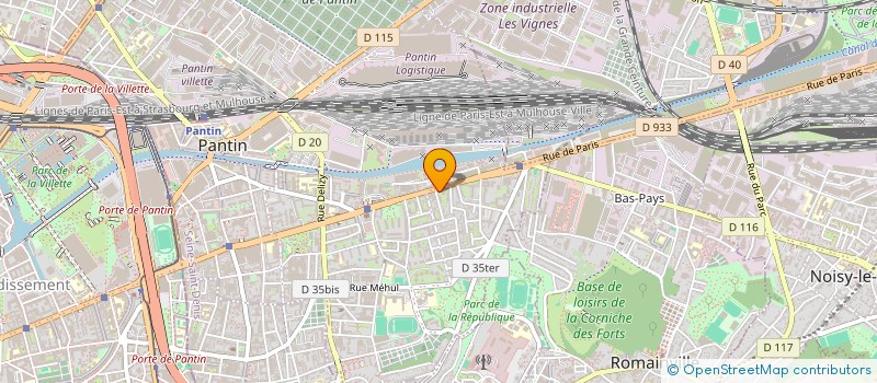 localisation de l'entreprise SARL MONTANA  PANTIN