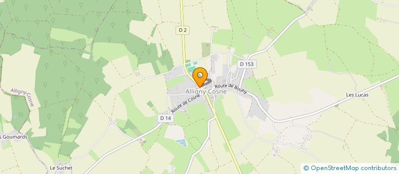 localisation de l'entreprise SARL MONTARON à ALLIGNY-COSNE