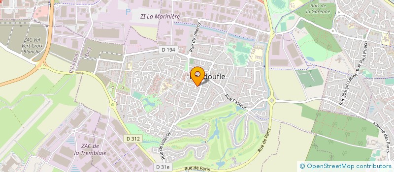 localisation de l'entreprise SARL MONTEILHET  BONDOUFLE