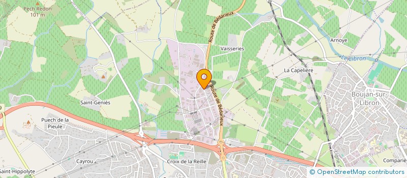 localisation de l'entreprise SARL MONTI-SERVICES à BEZIERS