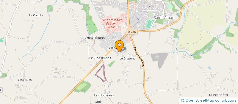 localisation de l'entreprise SARL MONTJARRET MENUISERIE à SAINT-ALBAN