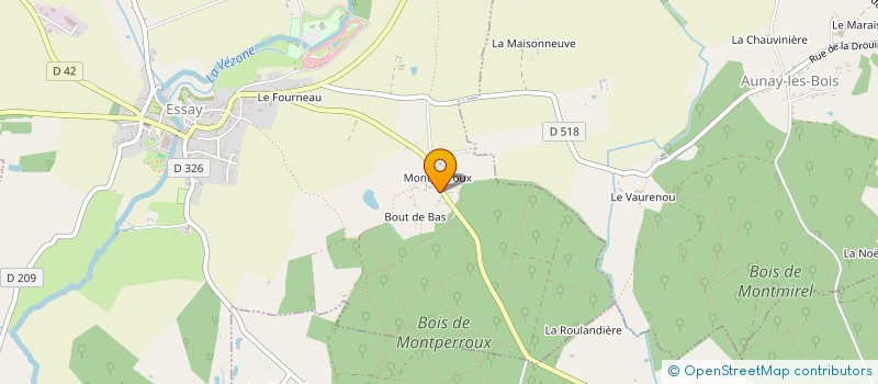 localisation de l'entreprise SARL MONTPERROUX ENERGIES à ESSAY