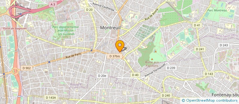 localisation de l'entreprise SARL MONTREUIL STORE à MONTREUIL