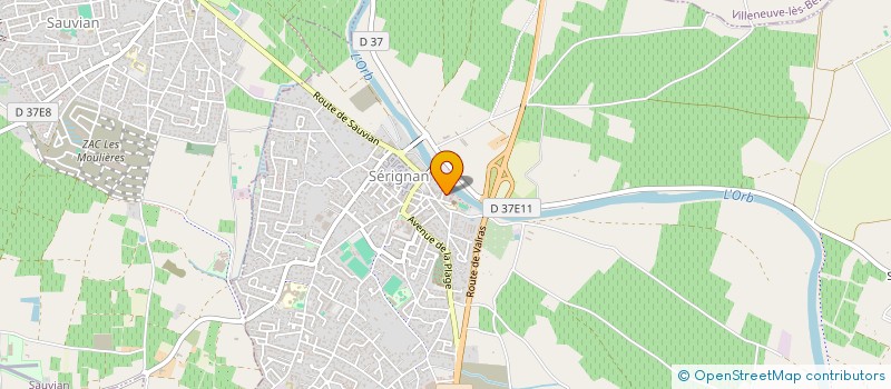localisation de l'entreprise SARL MONTSERRAT BENOIT à SERIGNAN