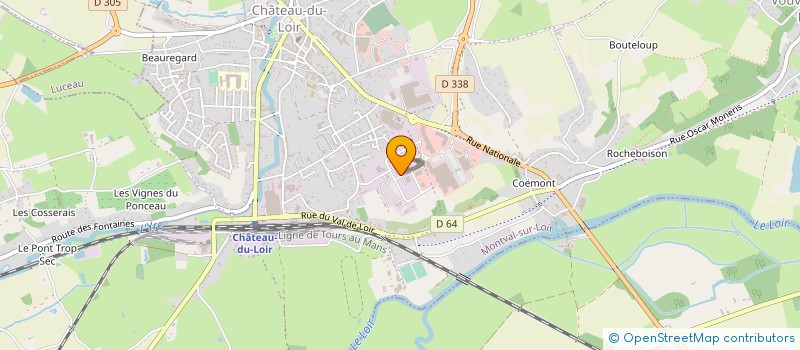localisation de l'entreprise SARL MONTVAL CONTROLE TECHNIQUE à MONTVAL-SUR-LOIR