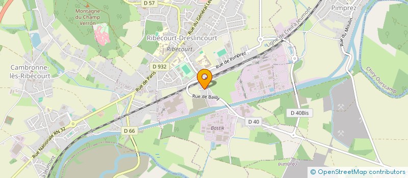 localisation de l'entreprise SARL MOONRAKER  RIBECOURT-DRESLINCOURT