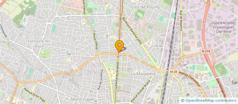 localisation de l'entreprise SARL MORANT SANDRINE ET CHANTAL à DIJON