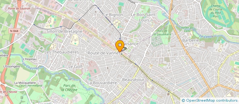 localisation de l'entreprise SARL MOREAU à ORVAULT