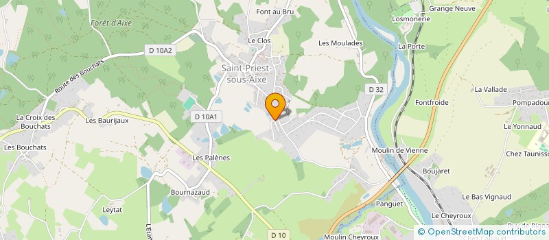 localisation de l'entreprise SARL MOREAU ET FILS à SAINT-PRIEST-SOUS-AIXE