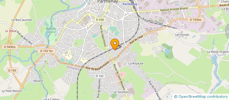 localisation de l'entreprise SARL MOREAU GAETAN à PARTHENAY