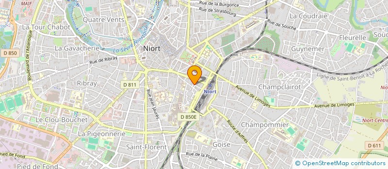localisation de l'entreprise SARL MOREAU METAIS à NIORT