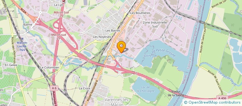 localisation de l'entreprise SARL MOREAU VERNOUX à MACON