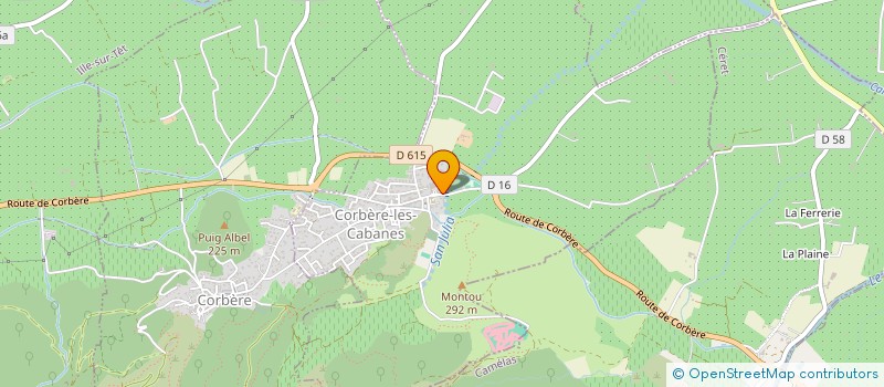 localisation de l'entreprise SARL MORELL ET FILS  CORBERE-LES-CABANES